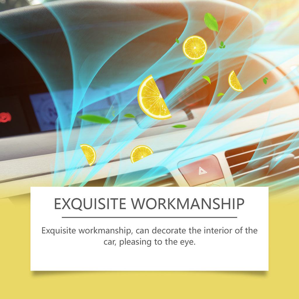 Lemon-scented solid car air freshener