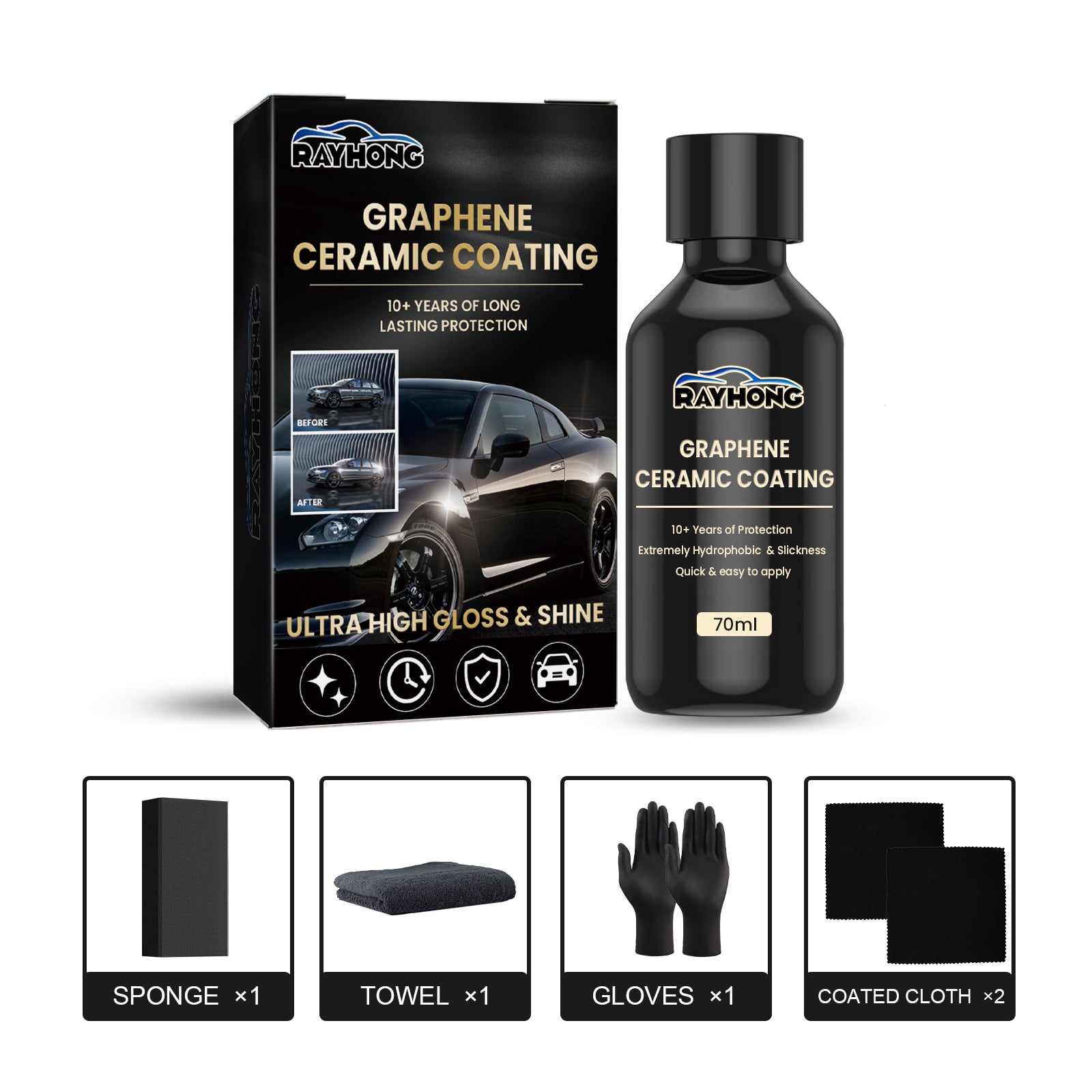 Automotive graphene ceramic coating
