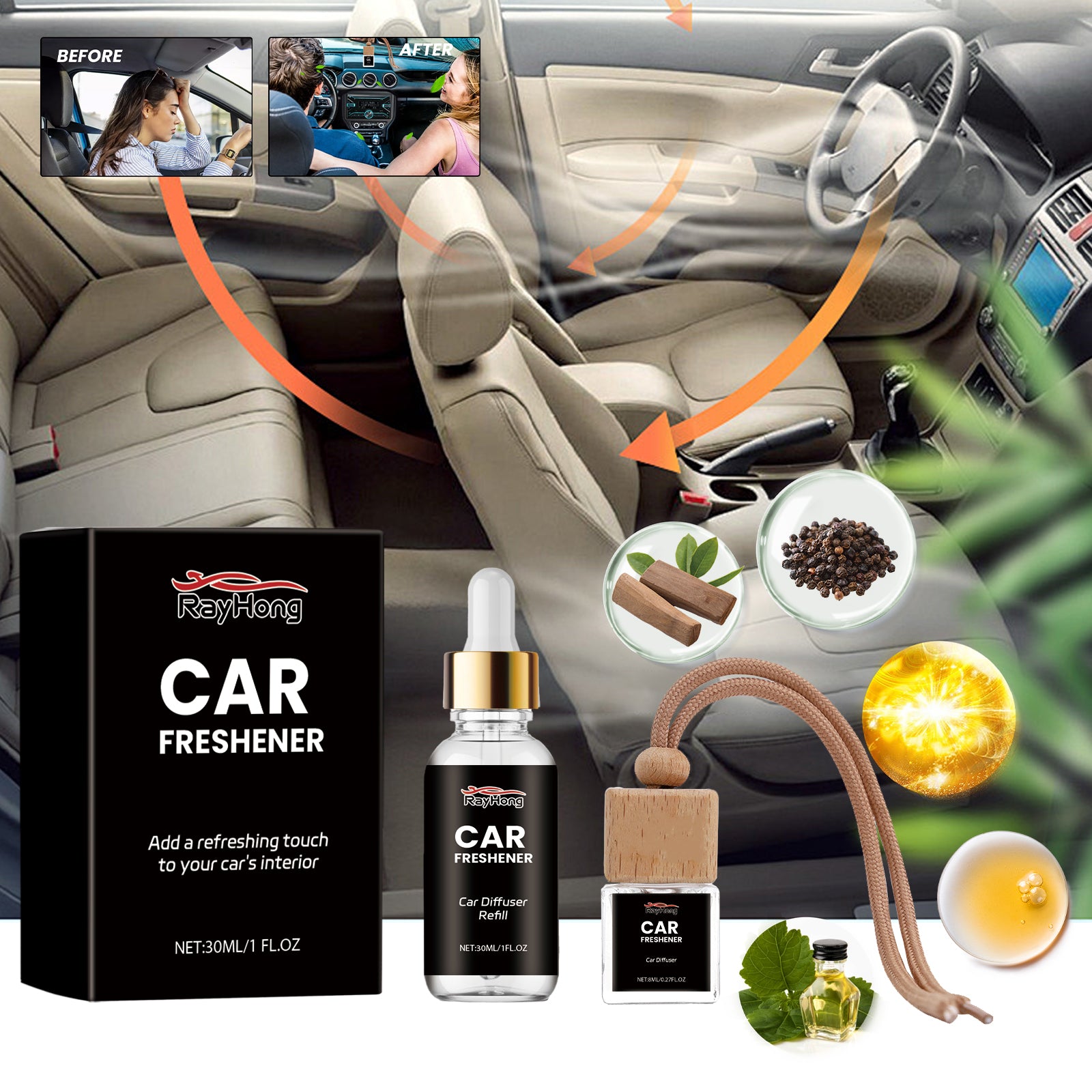 Car air freshener kit